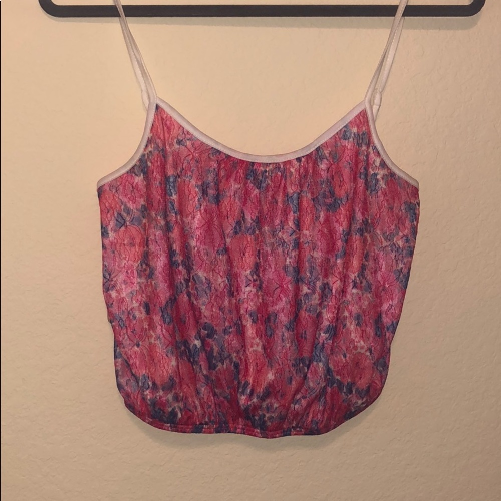 Crop Floral Blouse